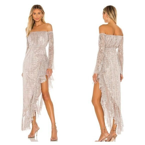 Michael Costello X Revolve Shiva Maxi Dress - Mauve